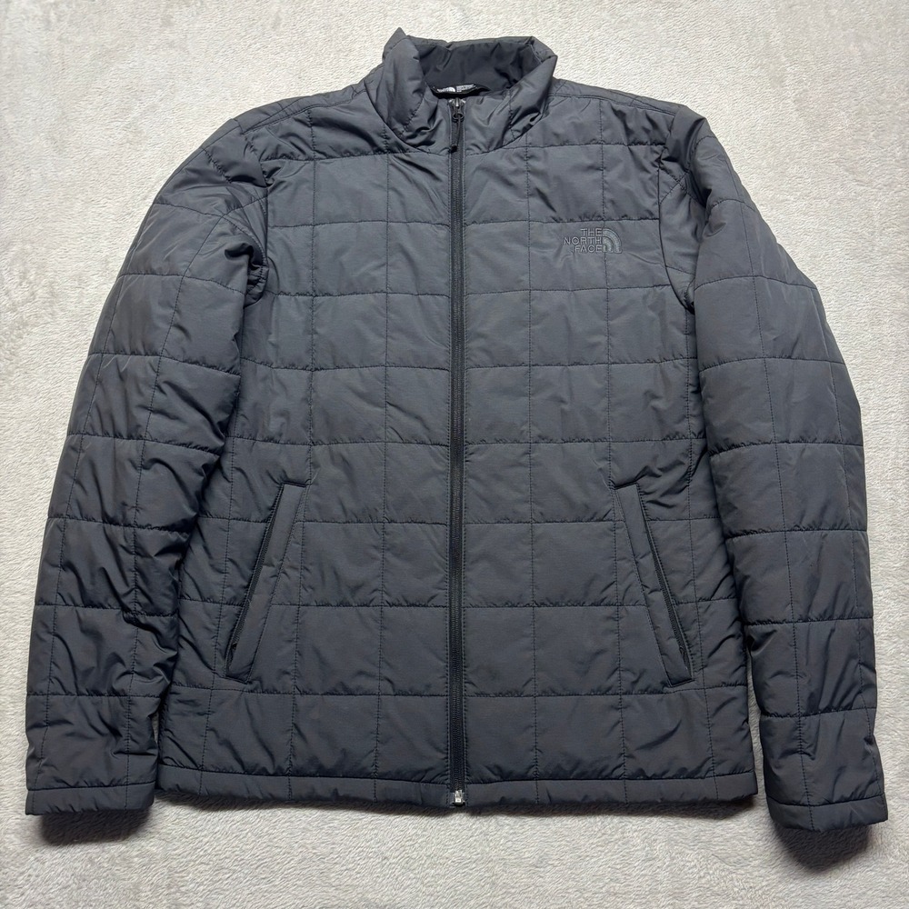 The North Face Jacket Mens S Junction Gray Primaloft Quilted NF0A33RO EUC